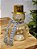 BONECO DE NEVE DECORATIVO DE VIDRO DOURADO COM LED 26CM - Imagem 5
