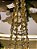 ÁRVORE CONE EM METAL DECORATIVA PRATA E DOURADA 52CM - PRÉ VENDA 2025 - Imagem 3