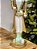 QUEBRA NOZES EM RESINA DOURADO COM VERDE 49CM - Imagem 2