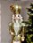 QUEBRA NOZES EM RESINA DOURADO COM VERDE 49CM - Imagem 4