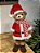 URSO NATALINO EM PÉ VERMELHO COM CACHECOL 62CM - Imagem 4