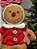 BONECA GINGERBREAD COM BISCOITO 42CM - Imagem 4