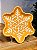 PRATO DECORATIVO FLOCO DE NEVE GINGERBREAD 26CM - Imagem 4