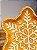PRATO DECORATIVO FLOCO DE NEVE GINGERBREAD 26CM - Imagem 2