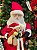 PAPAI NOEL COM URSO COM LUZ, SOM E MOVIMENTOS 110CM BIVOLT - Imagem 3