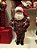 PAPAI NOEL COM PIJAMA XADREZ COM URSO 45CM - PRÉ VENDA 2025 - Imagem 4
