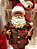 PAPAI NOEL COM PIJAMA XADREZ COM URSO 45CM - PRÉ VENDA 2025 - Imagem 2