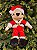 MICKEY SENTADO PELUCIA COM ROUPA DE NOEL 45CM - Imagem 1