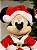 MICKEY SENTADO PELUCIA COM ROUPA DE NOEL 45CM - Imagem 1