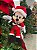 MICKEY SENTADO PELUCIA COM ROUPA DE NOEL 45CM - Imagem 1