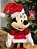 MINNIE EM PÉ PELUCIA COM BLUSA DE LANTEJOLA 36CM - Imagem 2