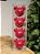 BOLA MICKEY VELUDO VERMELHO 8CM KIT COM 4 UNIDADES - Imagem 1