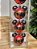 BOLA MICKEY ROUPA NOEL VERMELHO E PRETO 6CM KIT COM 6 UNIDADES - Imagem 2
