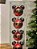 BOLA MICKEY ROUPA NOEL VERMELHO E PRETO 6CM KIT COM 6 UNIDADES - Imagem 3