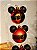 BOLA MICKEY ROUPA NOEL VERMELHO E PRETO 6CM KIT COM 6 UNIDADES - Imagem 3