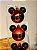 BOLA MICKEY ROUPA NOEL VERMELHO E PRETO 6CM KIT COM 6 UNIDADES - Imagem 2