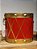 TAMBOR EM METAL DECORADO VERMELHO E DOURADO COM 2 UNIDADES - Imagem 2