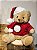 URSO SENTADO COM CACHECOL VERMELHO E BRANCO 25CM - Imagem 4