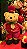 URSO EM PÉ COM INSTRUMENTO VERMELHO 33CM - PRÉ VENDA 2025 - Imagem 1