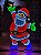 PLACA DECORAÇÃO 3D INFINITA PAPAI NOEL COM FITA LED BIVOLT 1,20CM - Imagem 1