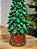 ÁRVORE DECORATIVA EM RESINA VERDE E VERMELHA 27CM - Imagem 2