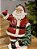 PAPAI NOEL EM RESINA COM ÁRVORE 16CM - Imagem 2