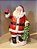 PAPAI NOEL EM RESINA COM ÁRVORE 16CM - PRÉ VENDA 2025 - Imagem 1