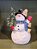 BONECO DE NEVE COM ÁRVORE COM LED 20CM - PRÉ VENDA 2025 - Imagem 1