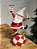 PAPAI NOEL DE LUXO EM RESINA VERMELHO, PRETO E BRANCO 44CM - Imagem 2