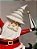 PAPAI NOEL DE LUXO EM RESINA VERMELHO, PRETO E BRANCO 44CM - Imagem 8