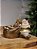 PAPAI NOEL COM PRESENTES DOURADO E BRANCO 17CM - Imagem 5