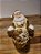 PAPAI NOEL COM PRESENTES DOURADO E BRANCO 18CM - Imagem 3