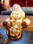 PAPAI NOEL COM PRESENTES DOURADO E BRANCO 18CM - PRÉ VENDA 2025 - Imagem 2