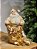 PAPAI NOEL COM PRESENTES DOURADO E BRANCO 32CM - Imagem 2