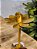 PORTA VELA EM METAL DOURADO 25CM - Imagem 2