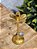 PORTA VELA EM METAL DOURADO 32CM - Imagem 2