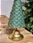 ÁRVORE EM METAL COM ESCAMAS OURO E VERDE 40CM - Imagem 3