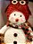 BONECO DE NEVE COM TOUCA DE CORUJA 30CM - PRÉ VENDA 2025 - Imagem 2