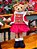 URSO MENINA EM PÉ COM VESTIDO VERMELHO 56CM - PRÉ VENDA 2025 - Imagem 1