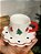 CANECA DECORATIVA COM PIRES BRANCO E VERMELHO 9CM - Imagem 3