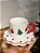 CANECA DECORATIVA COM PIRES BRANCO E VERMELHO 9CM - Imagem 4