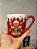 CANECA GINGERBREAD VERMELHA 10CM - Imagem 2