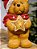 URSO NATALINO EM PÉ COM ESTRELA EM RESINA COM LED 39CM - Imagem 2