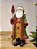 PAPAI NOEL COM BERRY EM RESINA VERMELHO E VERDE 30CM - Imagem 1