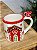 CANECA DECORATIVA CASA GINGER VERMELHO E BEGE 13CM - Imagem 2