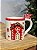 CANECA DECORATIVA CASA GINGER VERMELHO E BEGE 13CM - Imagem 3