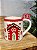 CANECA DECORATIVA CASA GINGER VERMELHO E BEGE 13CM - Imagem 1