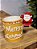 CANECA DECORATIVA NOEL VERMELHO E BEGE 13CM - Imagem 3