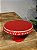 BASE DECORATIVA FLOCO DE NEVE VERMELHO 22CM - Imagem 1