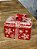 POTE PRESENTE DECORATIVO FLOCO DE NEVE VERMELHO E BRANCO 14CM - Imagem 4